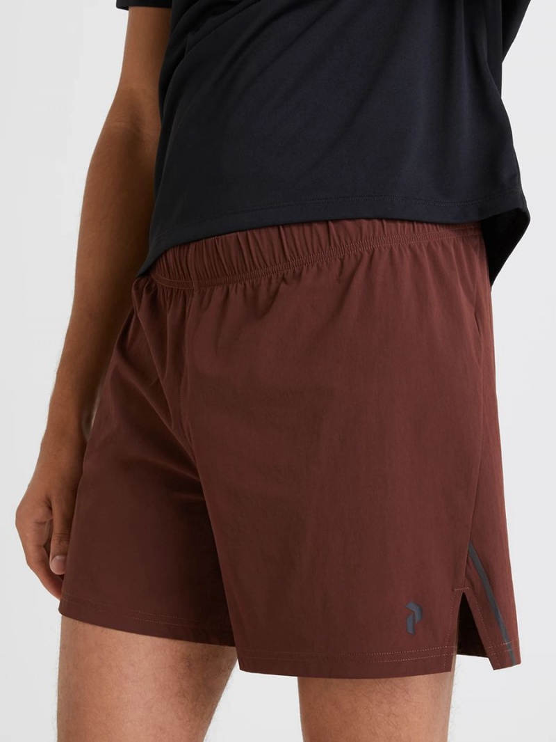 Peak Performance Light Woven Men's Shorts Burgundy | CUZ67-014