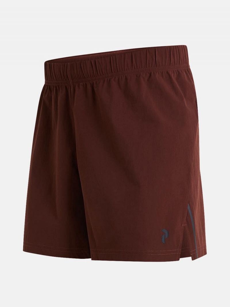 Peak Performance Light Woven Men's Shorts Burgundy | CUZ67-014