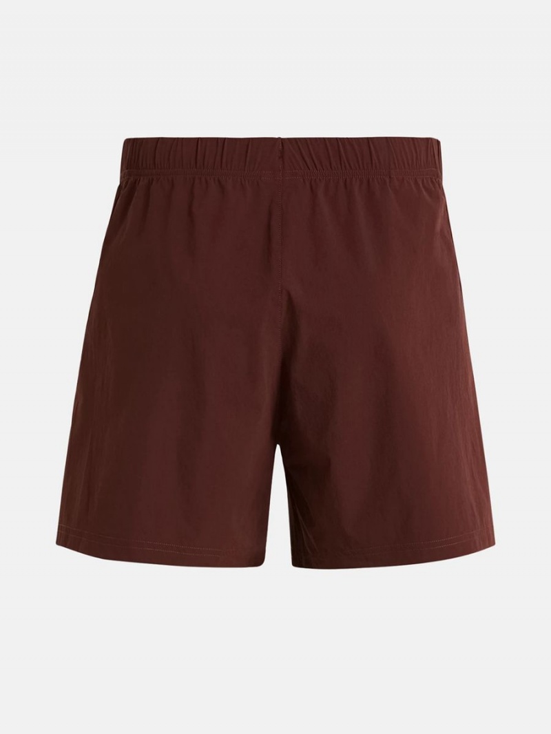 Peak Performance Light Woven Men's Shorts Burgundy | CUZ67-014