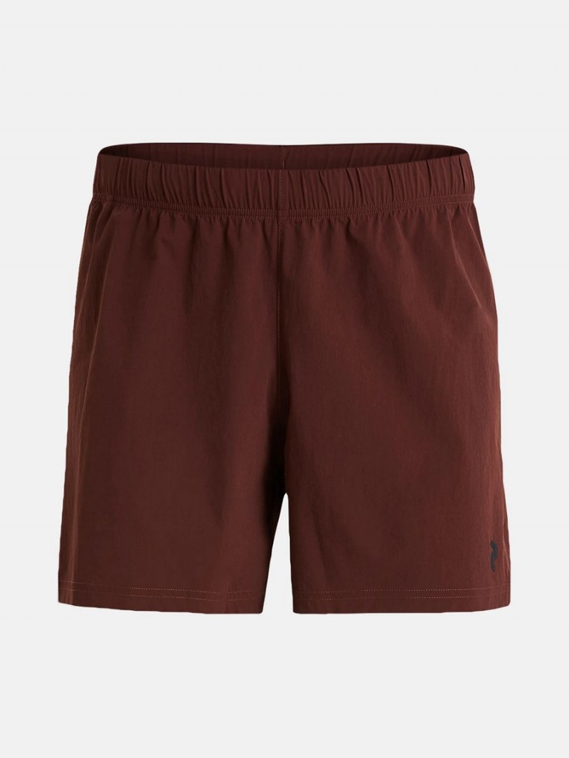 Peak Performance Light Woven Men\'s Shorts Burgundy | CUZ67-014