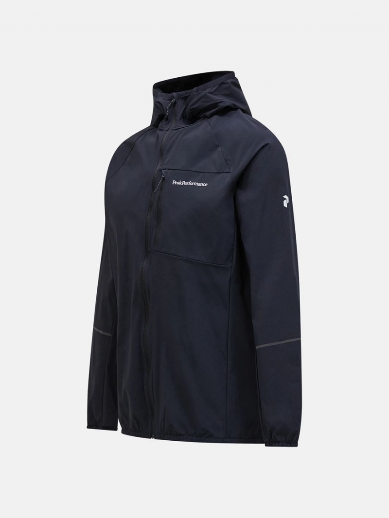 Peak Performance Light Woven Men's Wind Jacket Black | OZH26-073