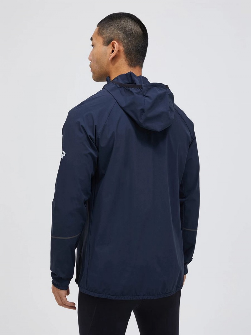 Peak Performance Light Woven Men's Wind Jacket Navy | YDF56-769