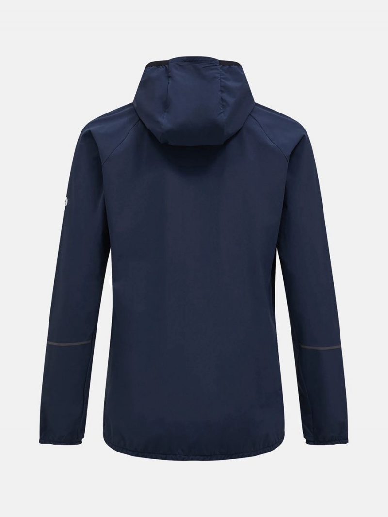 Peak Performance Light Woven Men's Wind Jacket Navy | YDF56-769