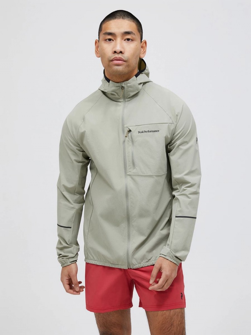 Peak Performance Light Woven Men's Wind Jacket Green | BDL12-678