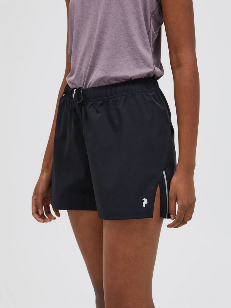 Peak Performance Light Woven Women's Shorts Black | VMO30-617