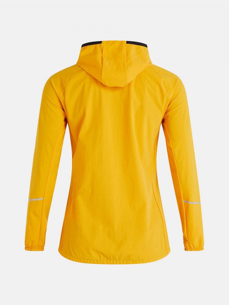 Peak Performance Light Woven Women's Wind Jacket Yellow | GMW86-549