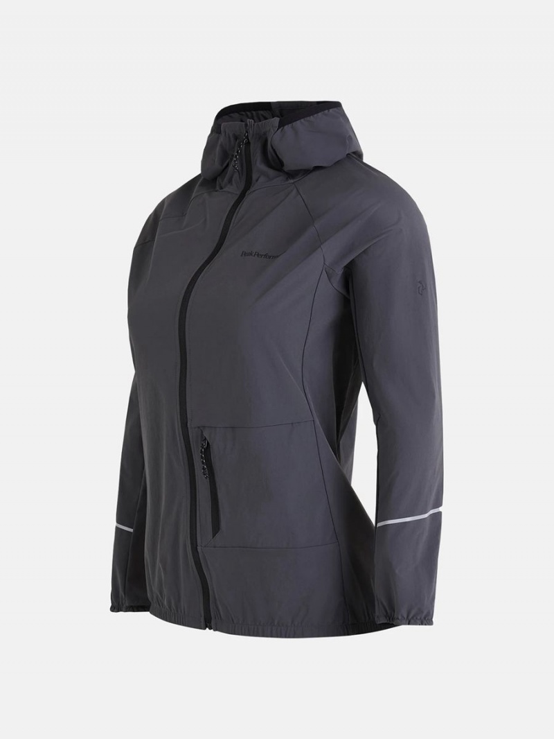 Peak Performance Light Woven Women's Wind Jacket Grey | UBD11-590