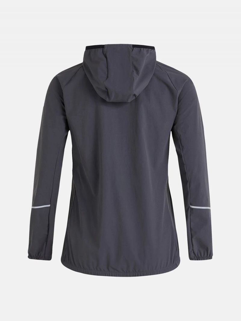 Peak Performance Light Woven Women's Wind Jacket Grey | UBD11-590