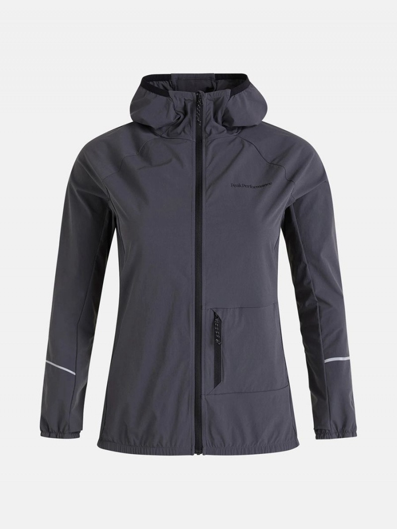 Peak Performance Light Woven Women\'s Wind Jacket Grey | UBD11-590