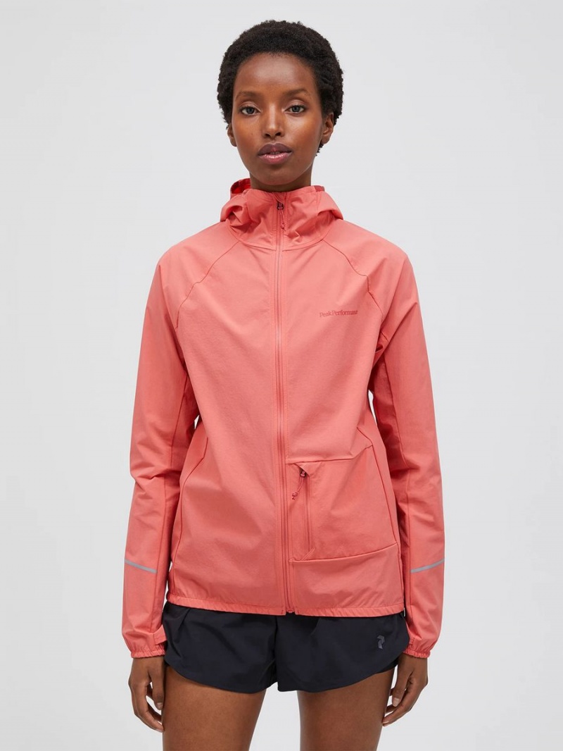 Peak Performance Light Woven Women's Wind Jacket Pink | TGD16-385