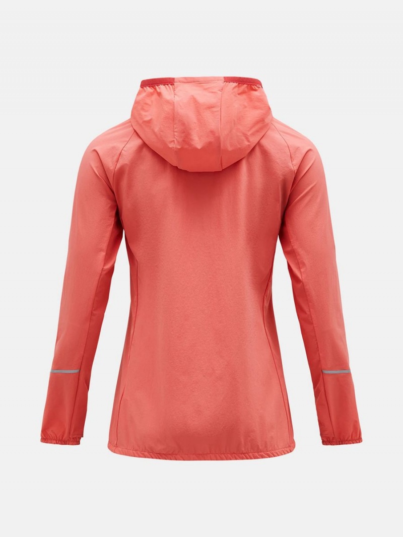 Peak Performance Light Woven Women's Wind Jacket Pink | TGD16-385