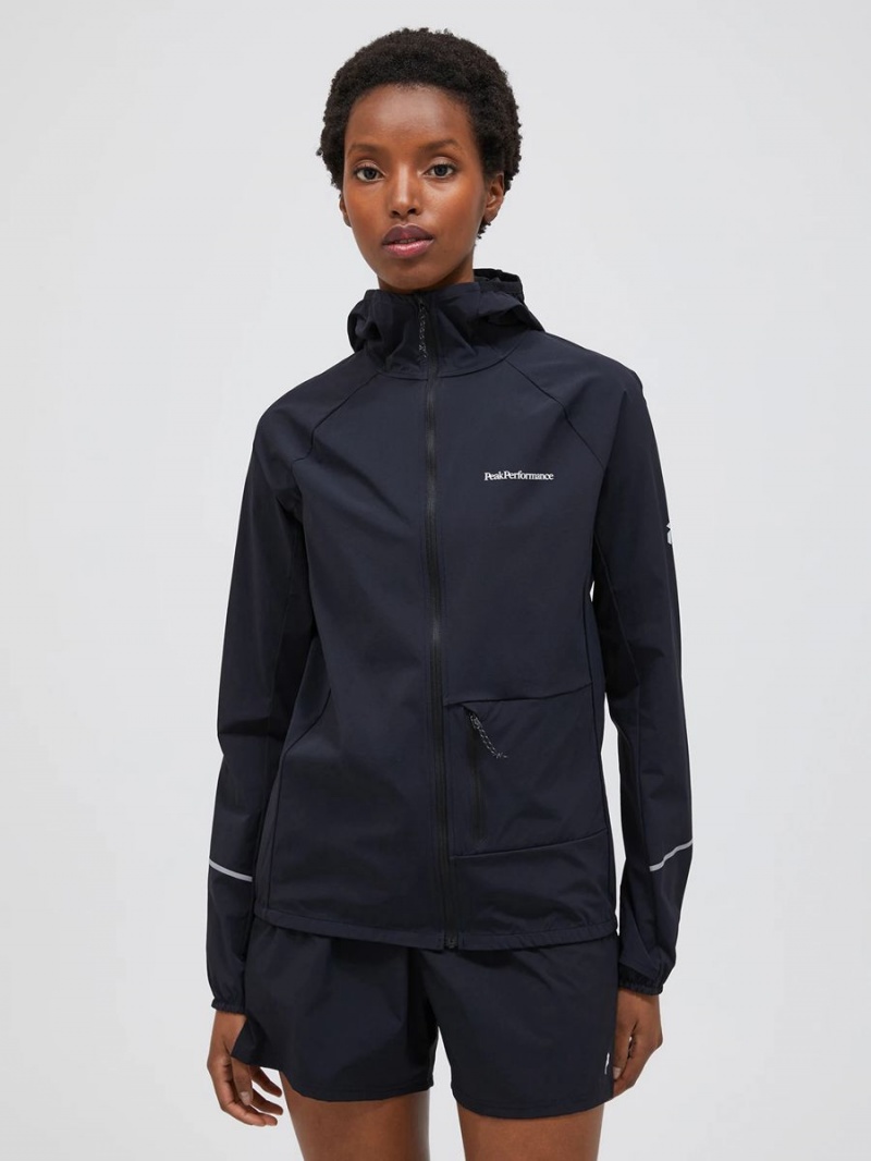 Peak Performance Light Woven Women's Wind Jacket Black | YAI35-686