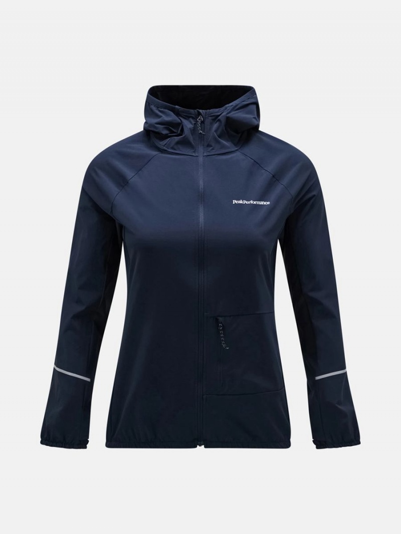 Peak Performance Light Woven Women's Wind Jacket Navy | OXK98-585