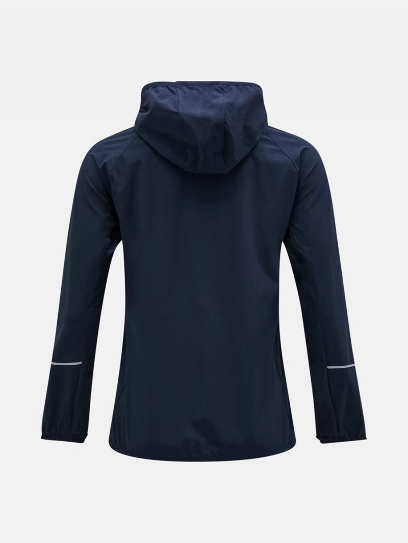 Peak Performance Light Woven Women's Wind Jacket Navy | OXK98-585