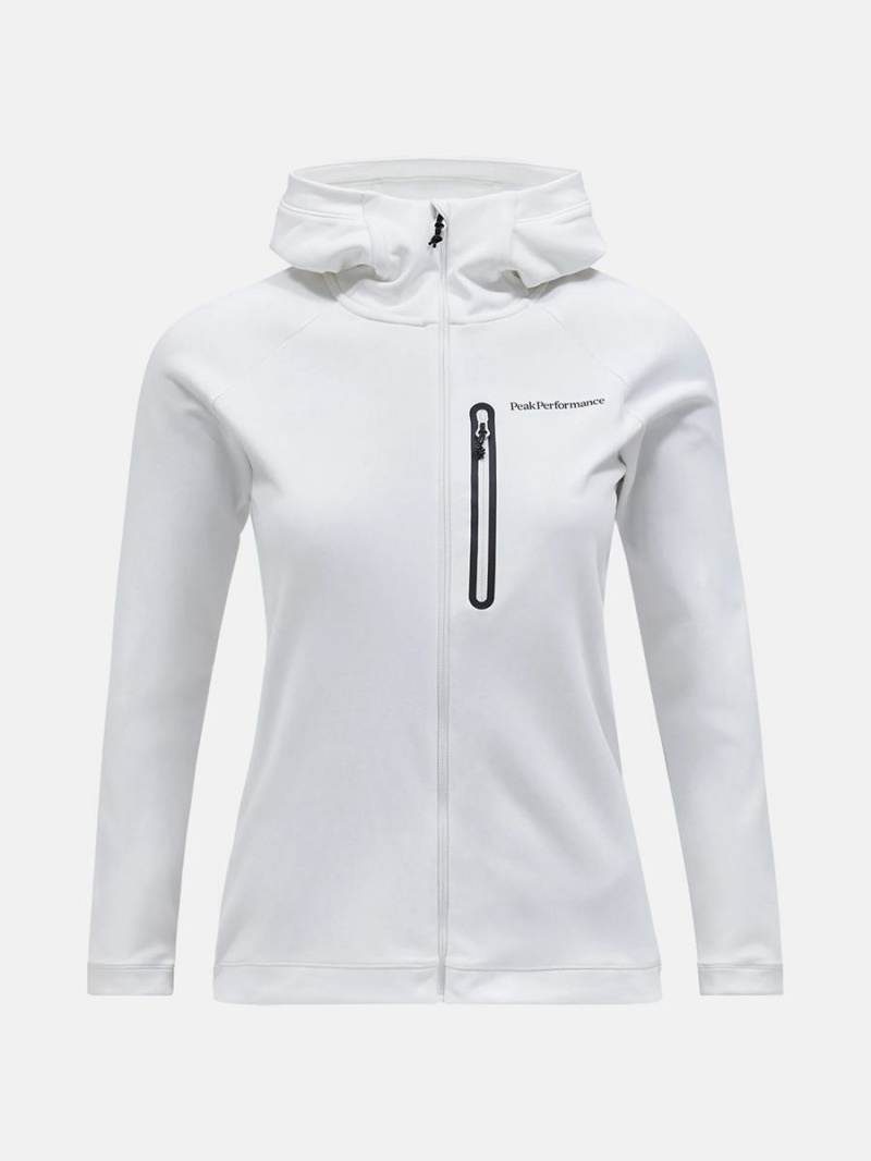 Peak Performance Light Zip Hood Women\'s Jacket White | HRM97-797