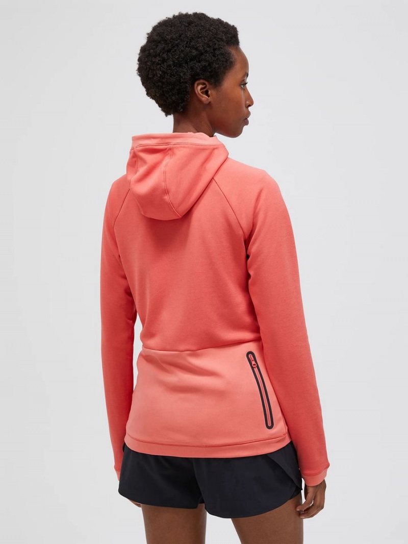 Peak Performance Light Zip Hood Women's Jacket Pink | WNE96-007