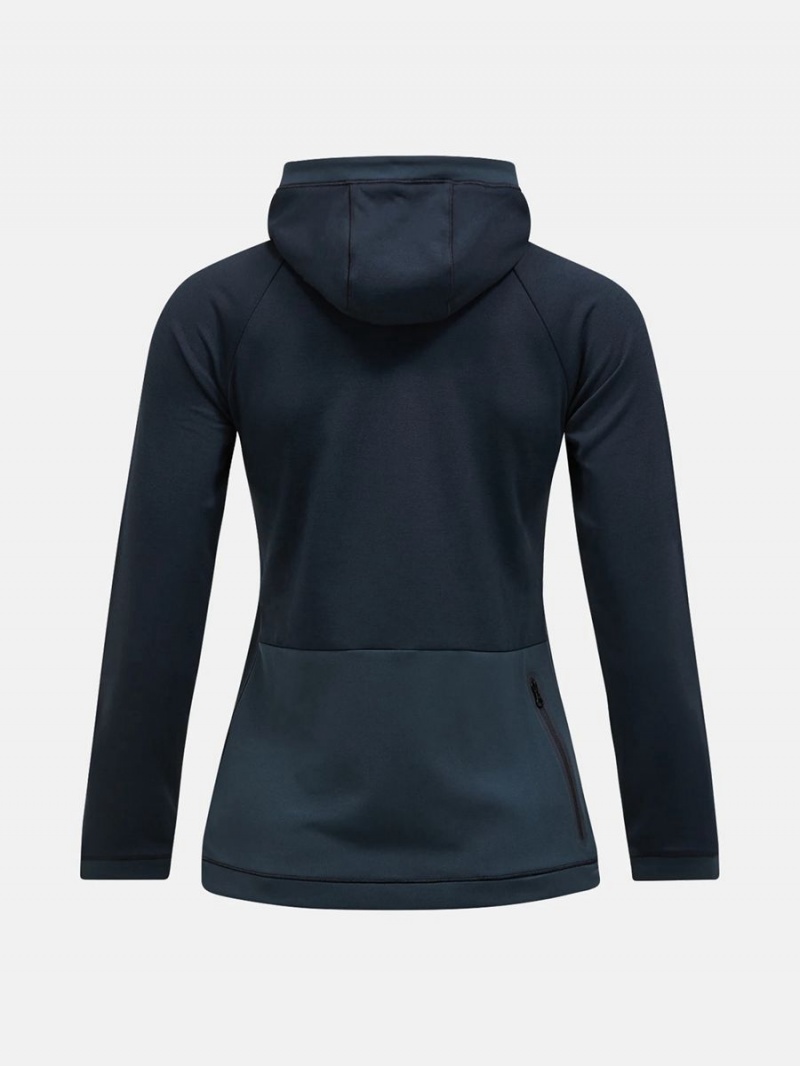 Peak Performance Light Zip Hood Women's Jacket Black | UCS82-162