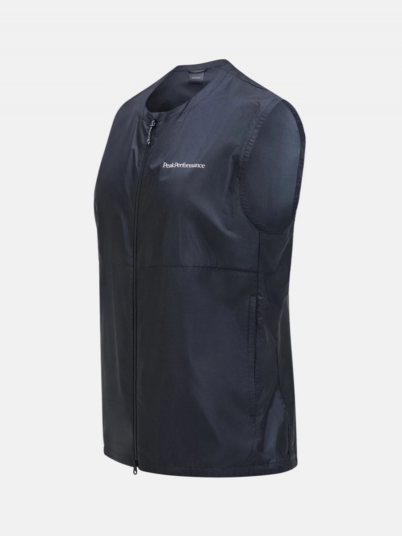 Peak Performance Lightweight Men's Wind Vest Black | JHC32-730