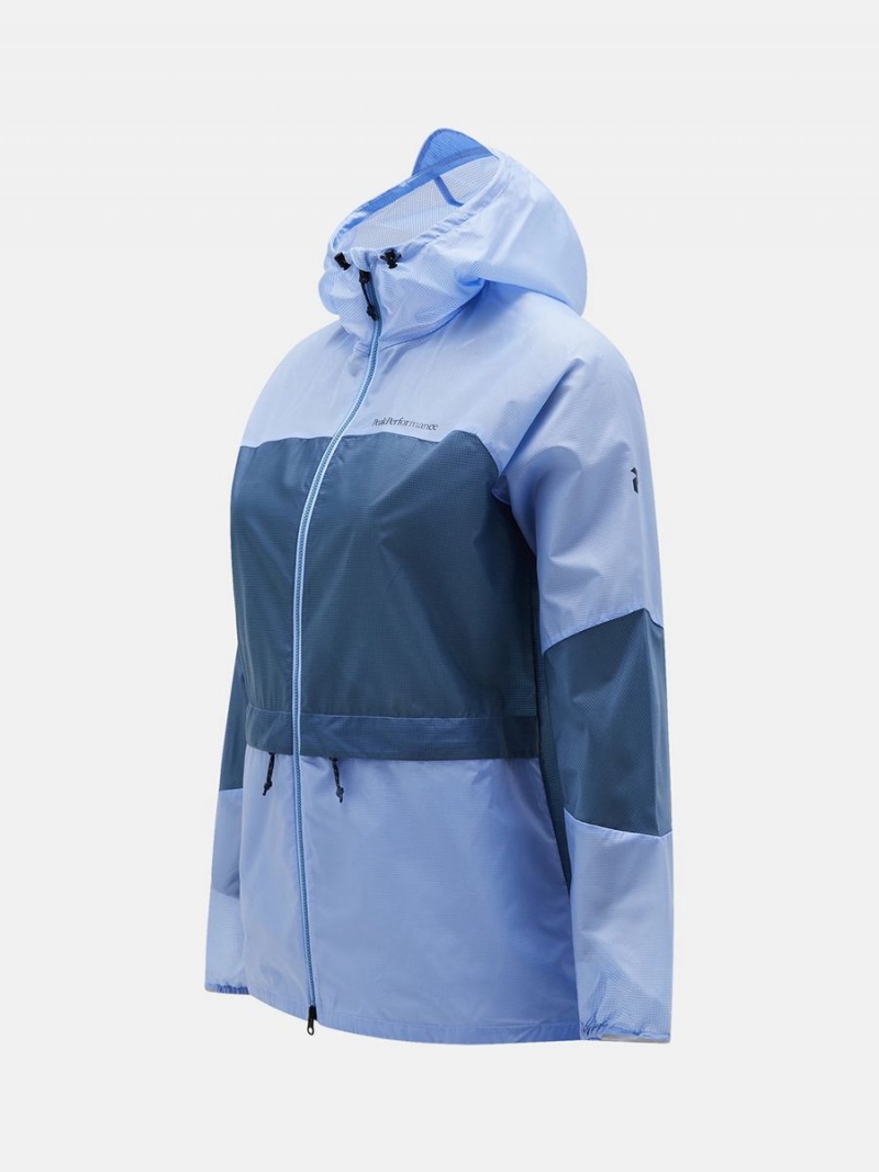 Peak Performance Lightweight Women's Wind Jacket Blue / Blue | OGY92-063