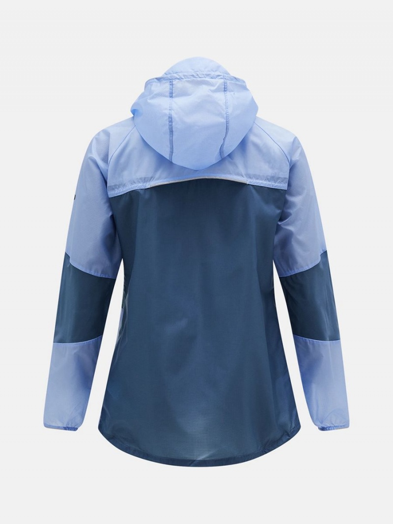 Peak Performance Lightweight Women's Wind Jacket Blue / Blue | OGY92-063