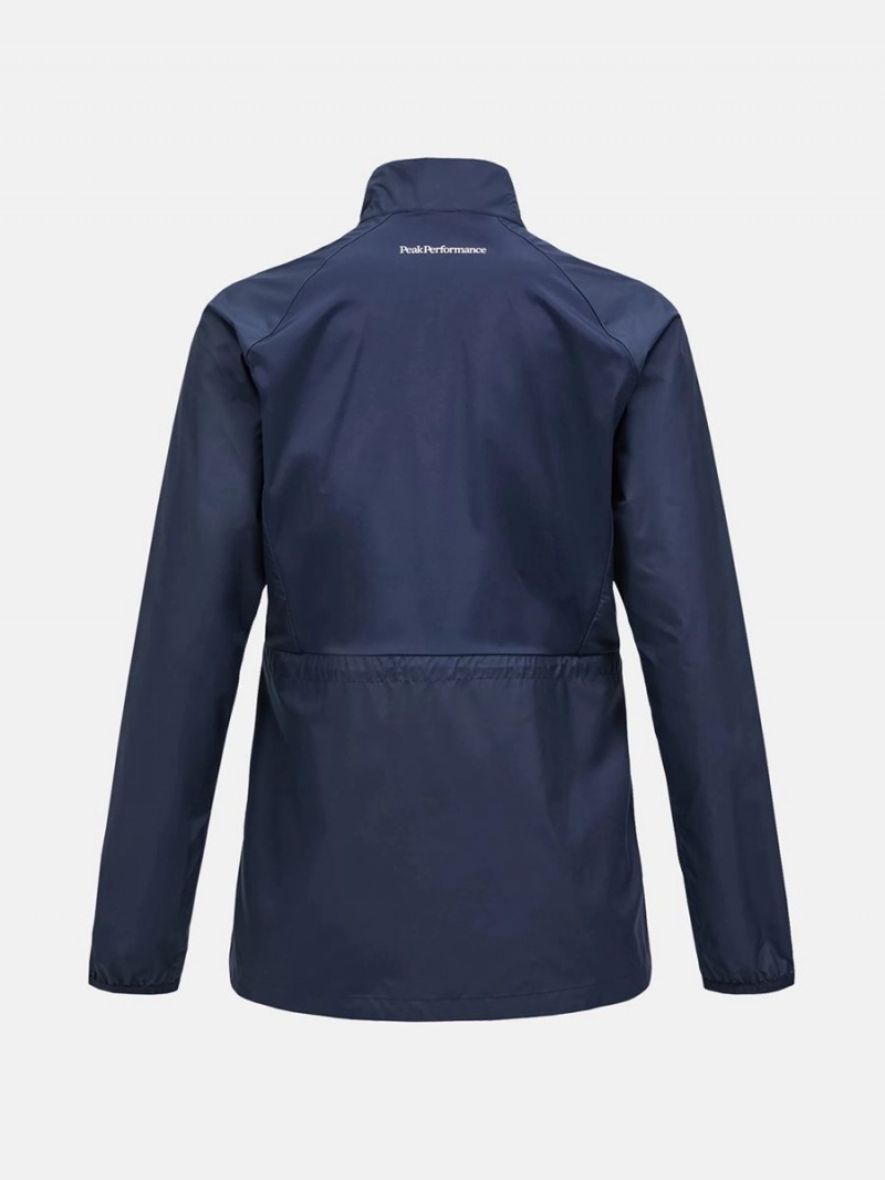 Peak Performance Lightweight Women's Wind Jacket Navy | VIX83-729