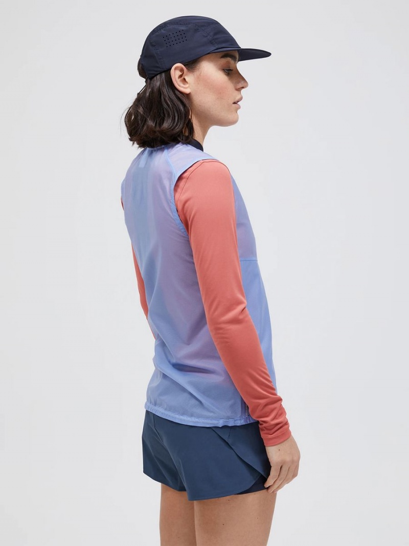 Peak Performance Lightweight Women's Wind Vest Blue | GGU17-088