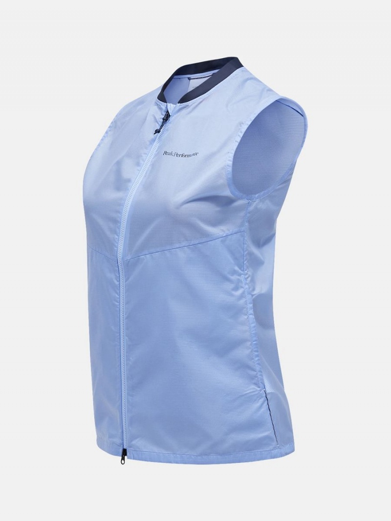 Peak Performance Lightweight Women's Wind Vest Blue | GGU17-088