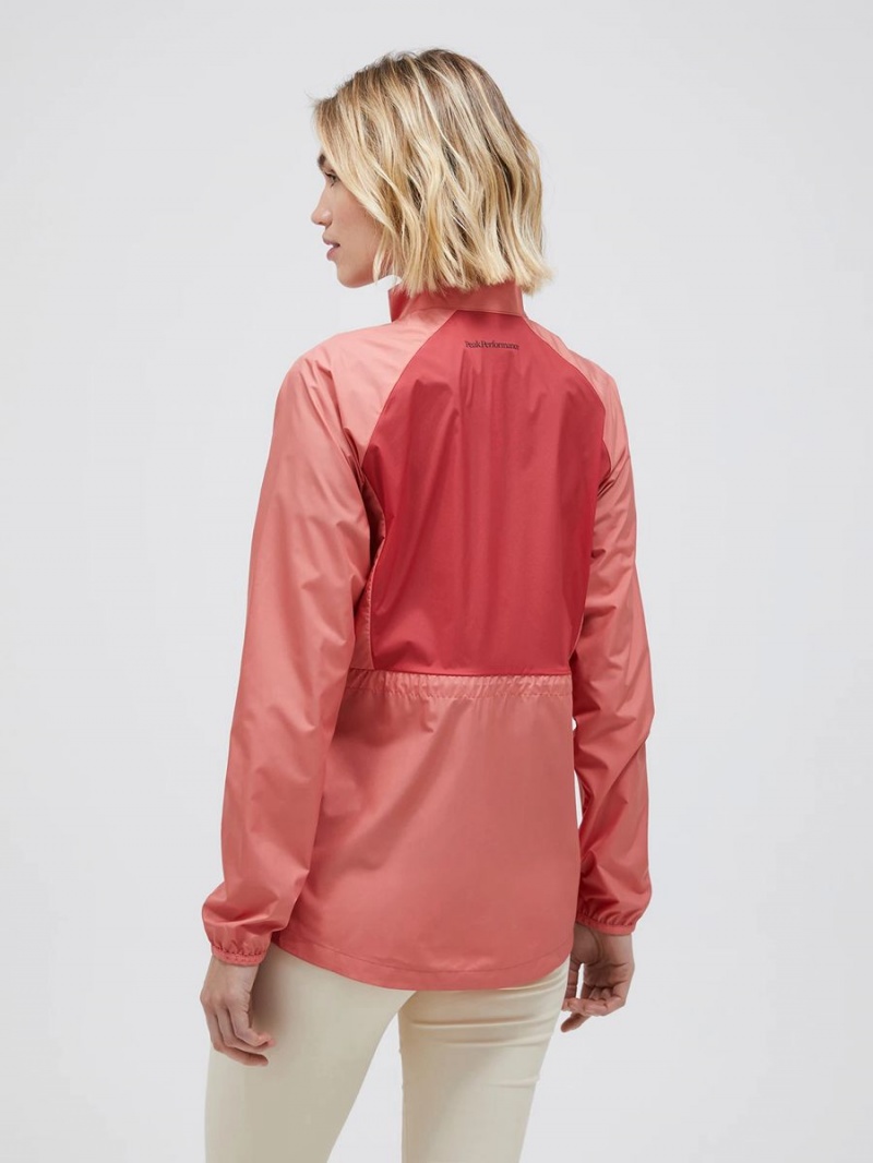 Peak Performance Lightweight Women's Wind Jacket Pink / Red | UBB20-557