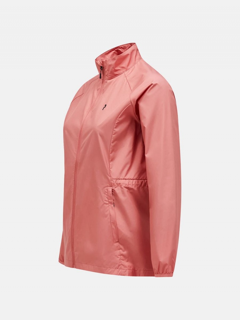 Peak Performance Lightweight Women's Wind Jacket Pink / Red | UBB20-557