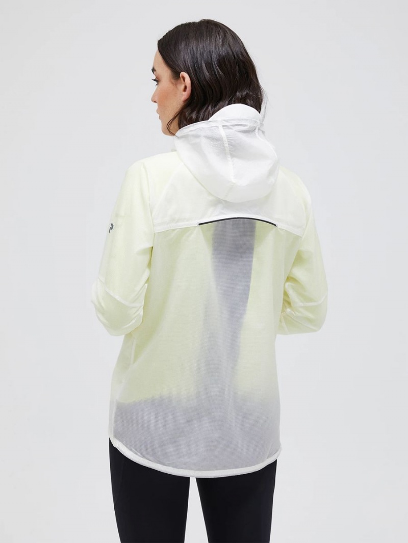 Peak Performance Lightweight Women's Wind Jacket White | YOZ59-988