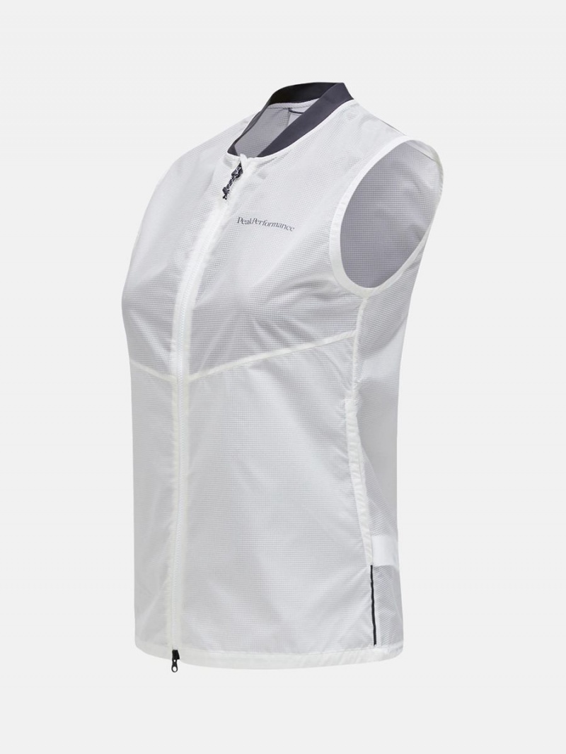 Peak Performance Lightweight Women's Wind Vest White | BLM69-574