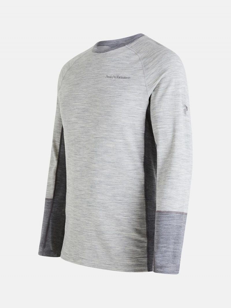 Peak Performance Magic Crew Men's Top Grey / Grey | ERG99-012