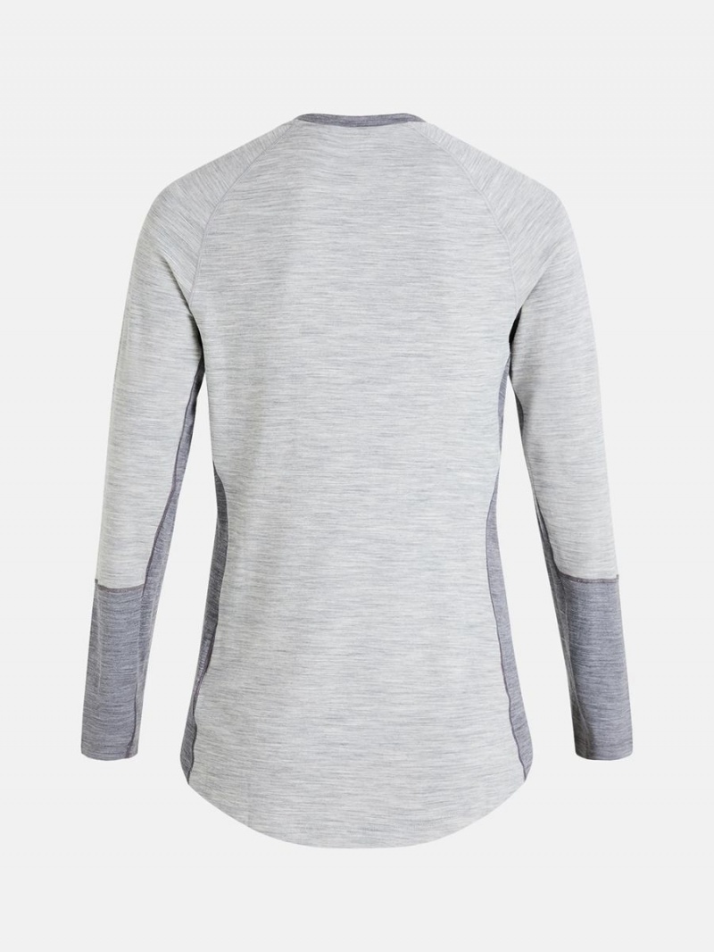 Peak Performance Magic Crew Men's Top Grey / Grey | ERG99-012