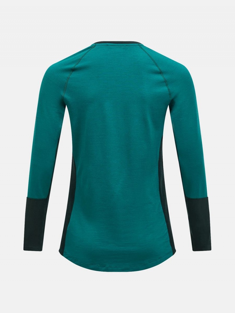 Peak Performance Magic Crew Men's Top Green / Green | KUU62-666