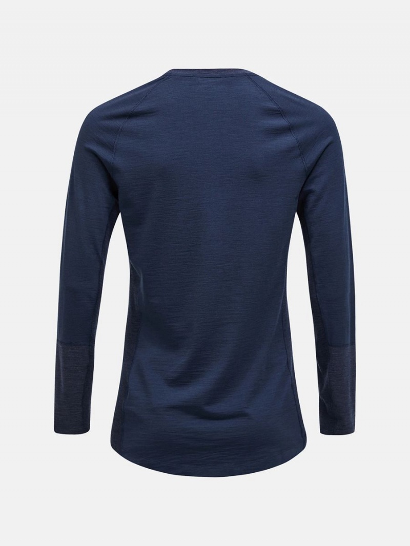 Peak Performance Magic Crew Men's Top Navy / Navy | AIB45-572