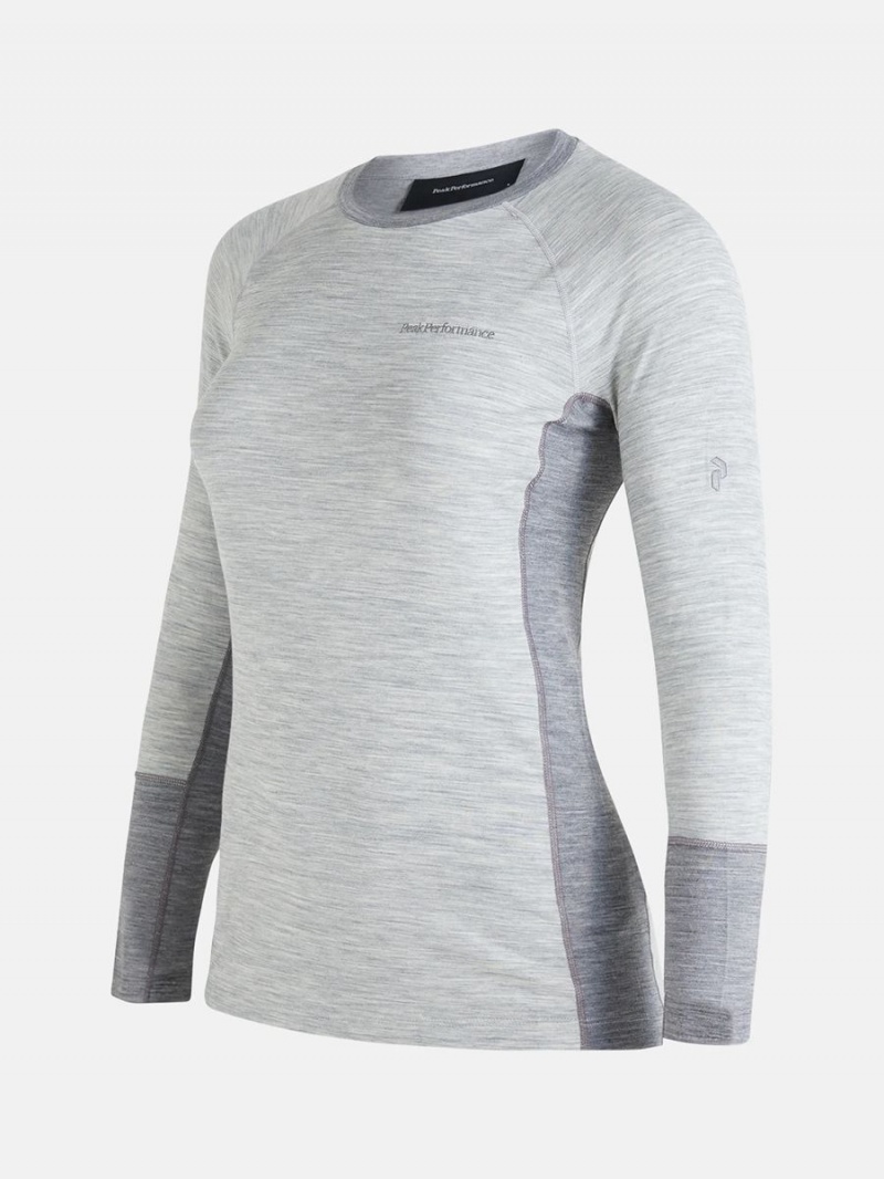 Peak Performance Magic Crew Women's Top Grey / Grey | PYS59-419