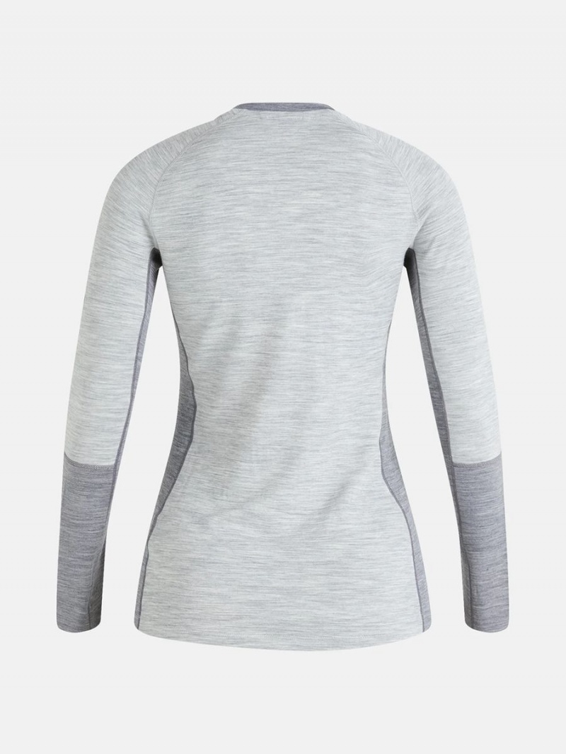 Peak Performance Magic Crew Women's Top Grey / Grey | PYS59-419