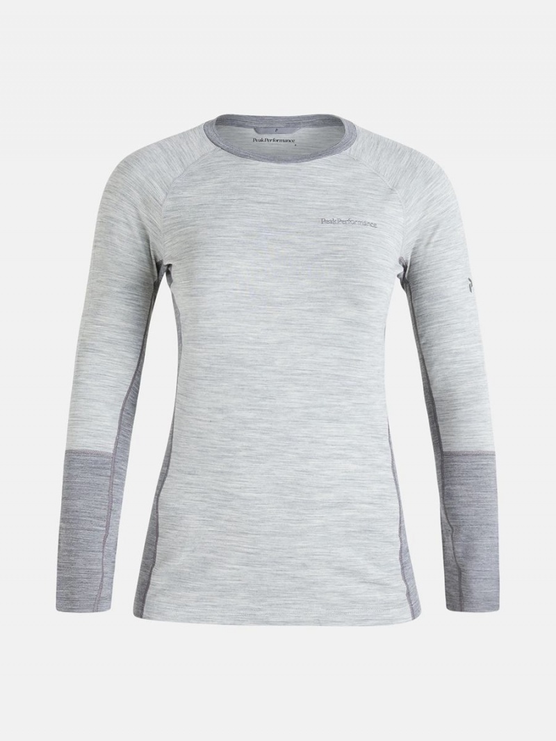 Peak Performance Magic Crew Women\'s Top Grey / Grey | PYS59-419