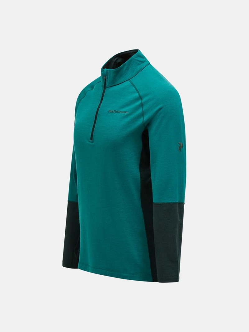 Peak Performance Magic Half Zip Men's Top Green / Green | HGK78-042