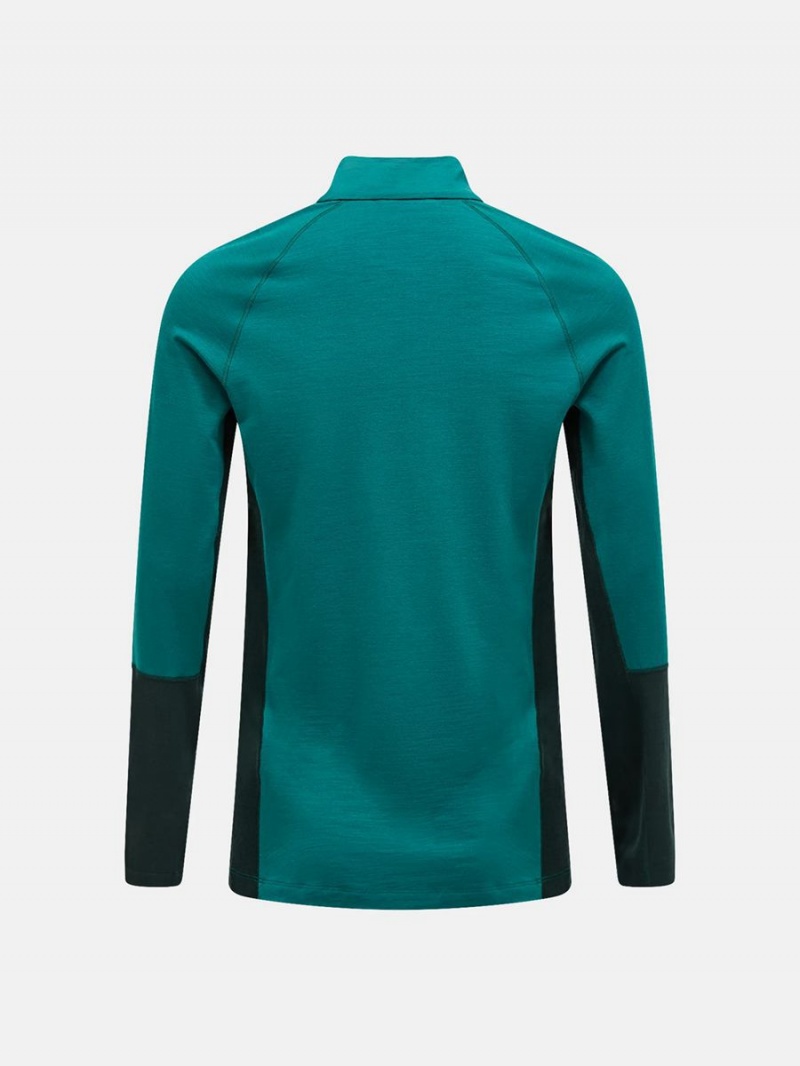 Peak Performance Magic Half Zip Men's Top Green / Green | HGK78-042