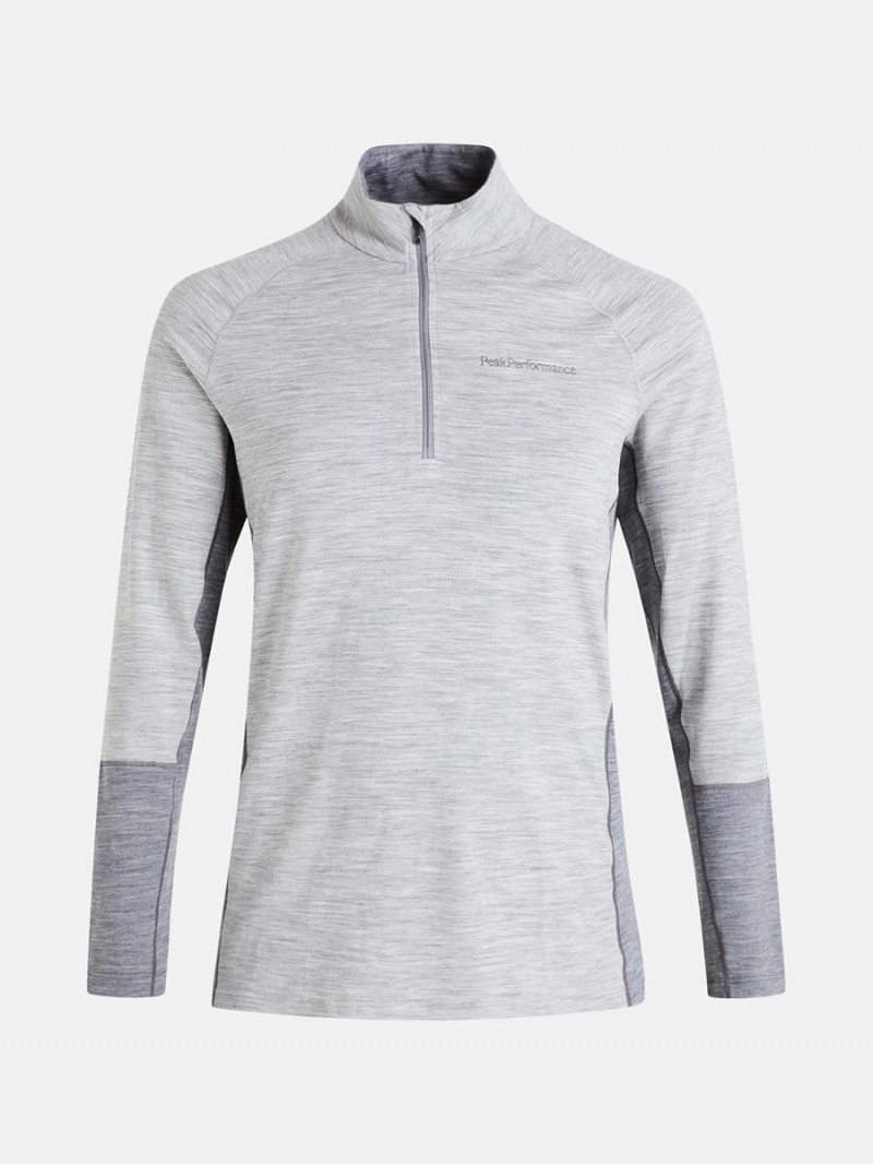 Peak Performance Magic Half Zip Men\'s Top Grey / Grey | TIM55-589