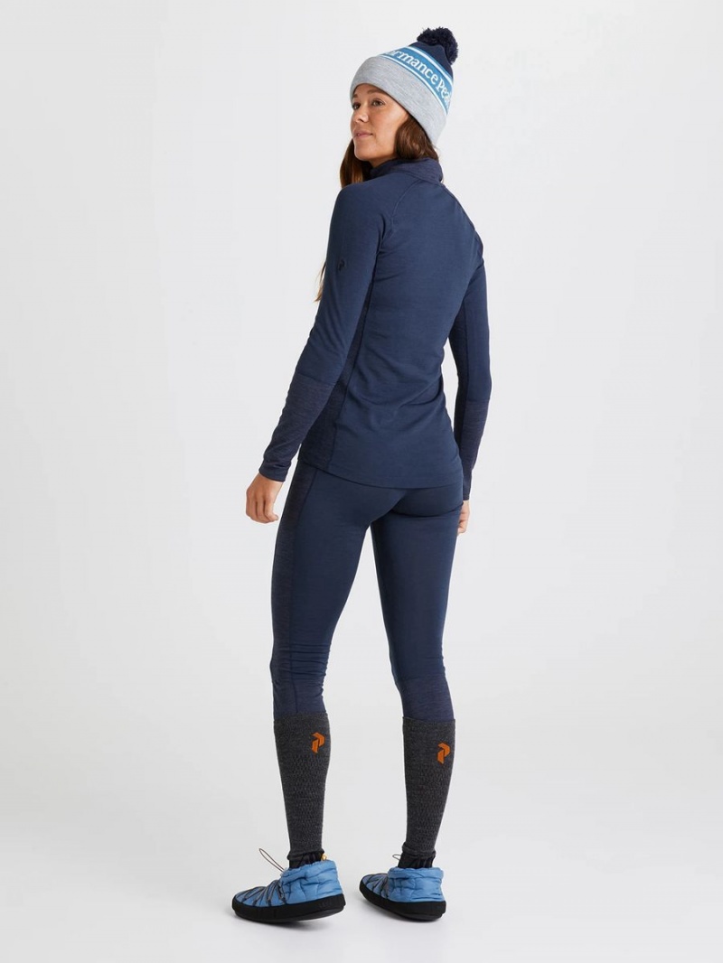 Peak Performance Magic Half Zip Women's Top Navy / Navy | IPB73-805