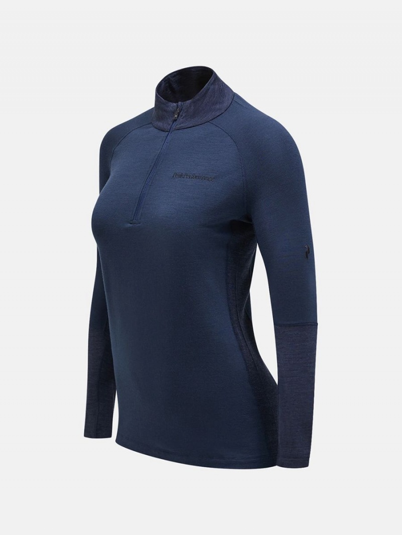 Peak Performance Magic Half Zip Women's Top Navy / Navy | IPB73-805