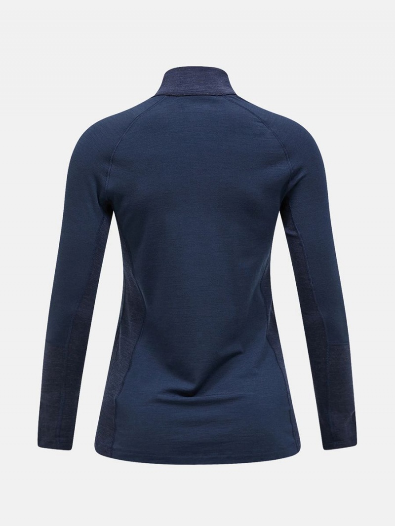 Peak Performance Magic Half Zip Women's Top Navy / Navy | IPB73-805