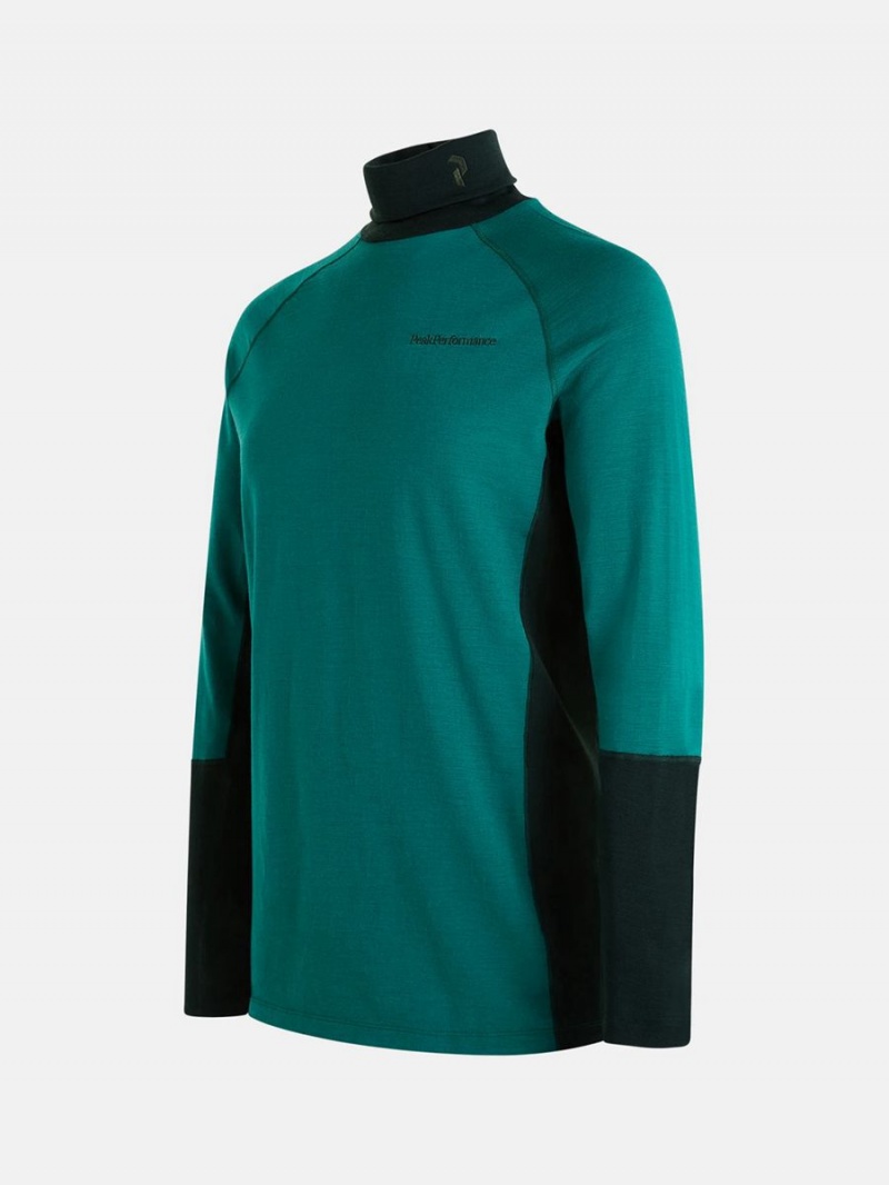 Peak Performance Magic Rollneck Men's Top Green / Green | PTH84-895