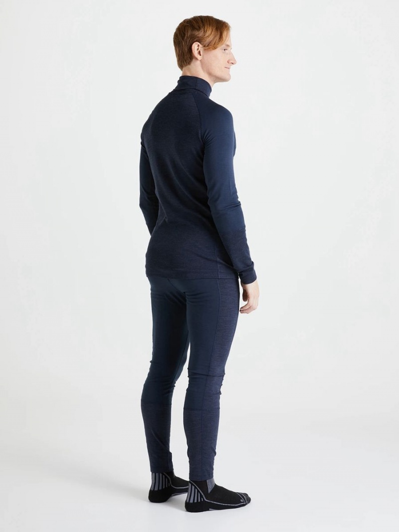 Peak Performance Magic Rollneck Men's Top Navy / Navy | TEW33-594