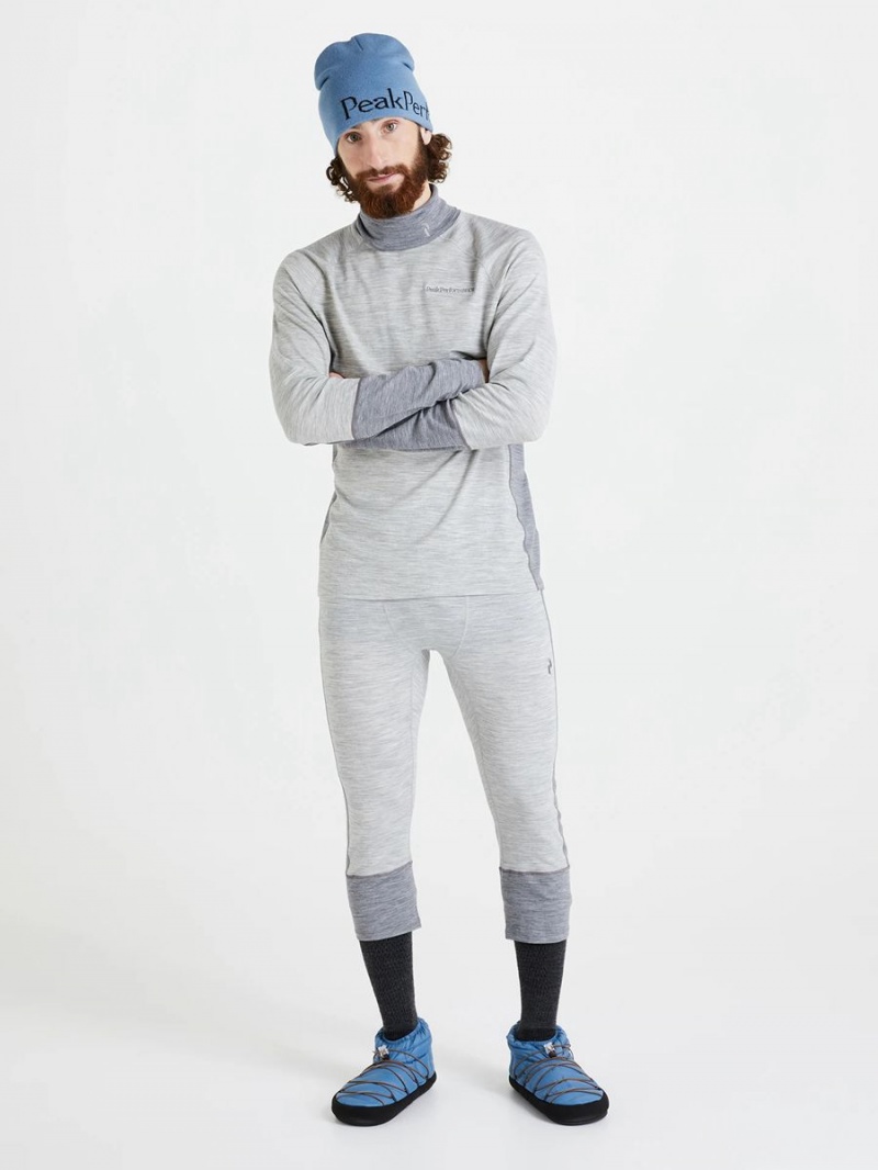 Peak Performance Magic Rollneck Men's Top Grey / Grey | LOT34-729