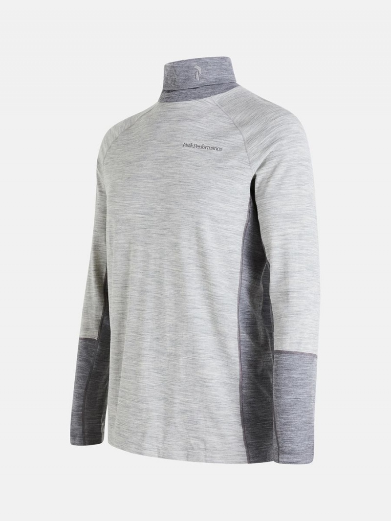 Peak Performance Magic Rollneck Men's Top Grey / Grey | LOT34-729