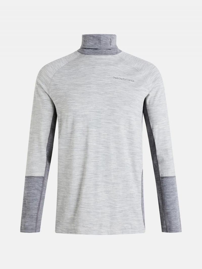 Peak Performance Magic Rollneck Men\'s Top Grey / Grey | LOT34-729