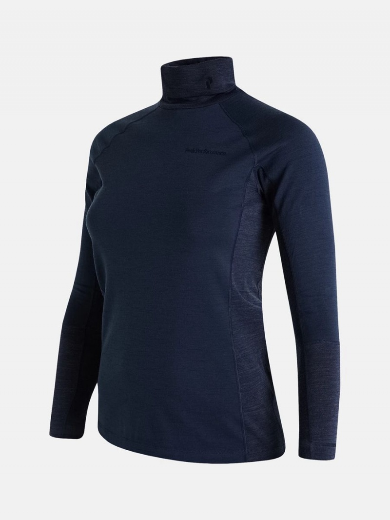 Peak Performance Magic Rollneck Women's Top Navy / Navy | RYG82-918